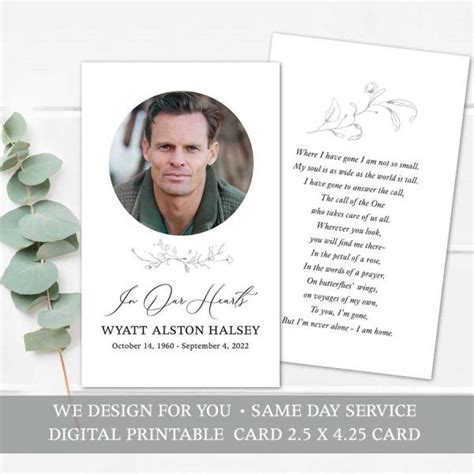 5 Templates For In Loving Memory Cards