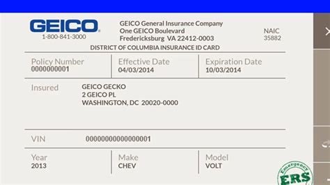 5 Tips For Geico Auto Insurance Card Template