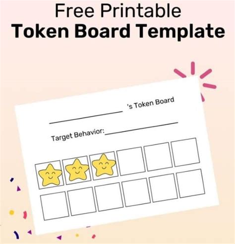 5 Token Board Template For Kids Behavior Management