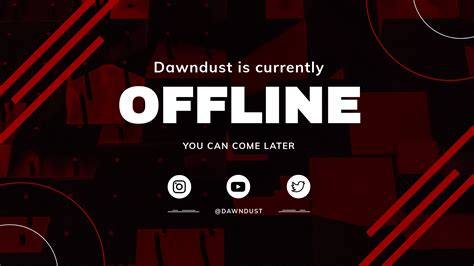 5 Twitch Offline Banner Templates