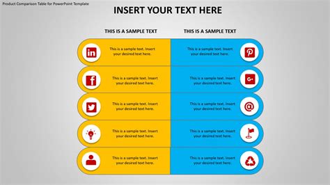 5 Ways To Compare Products With Powerpoint Template