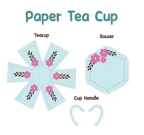 5 Ways To Craft A 3d Tea Cup With Free Template