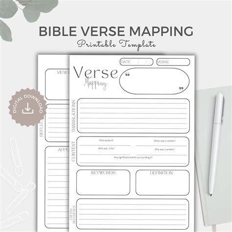 5 Ways To Create A Bible Verse Mapping Template