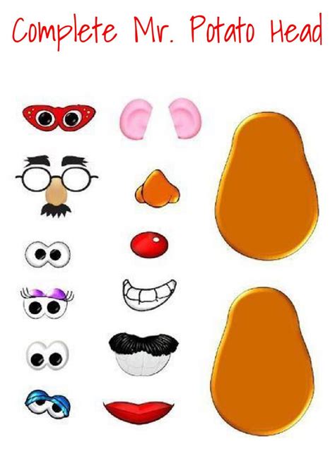 5 Ways To Create A Custom Mr Potato Head Template