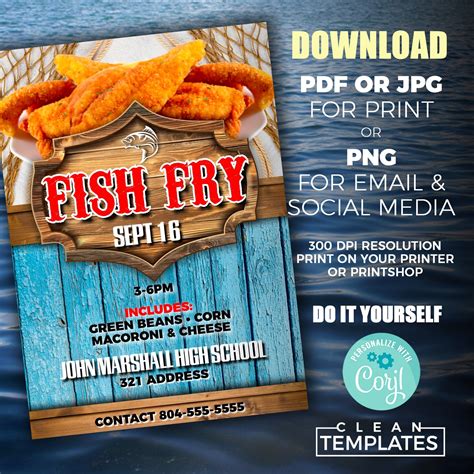 5 Ways To Create A Fish Fry Poster Template