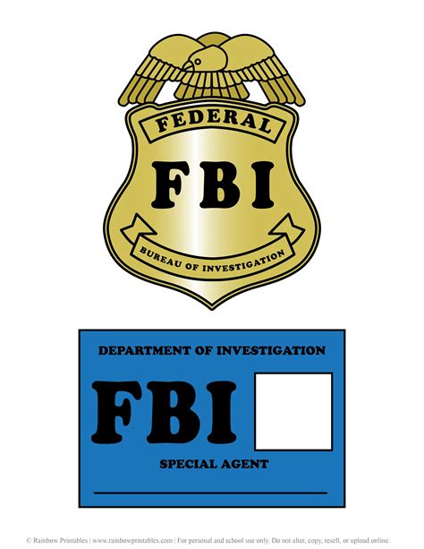 5 Ways To Create A Printable Fbi Badge Template