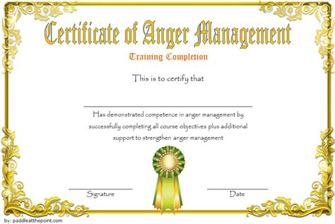 5 Ways To Create Anger Management Certificate Template