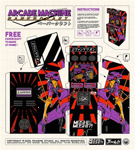 5 Ways To Create Arcade Machine Papercraft Template