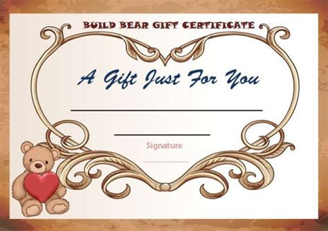 5 Ways To Create Build A Bear Gift Certificate