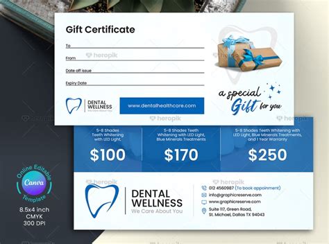 5 Ways To Create Dental Gift Certificate Templates