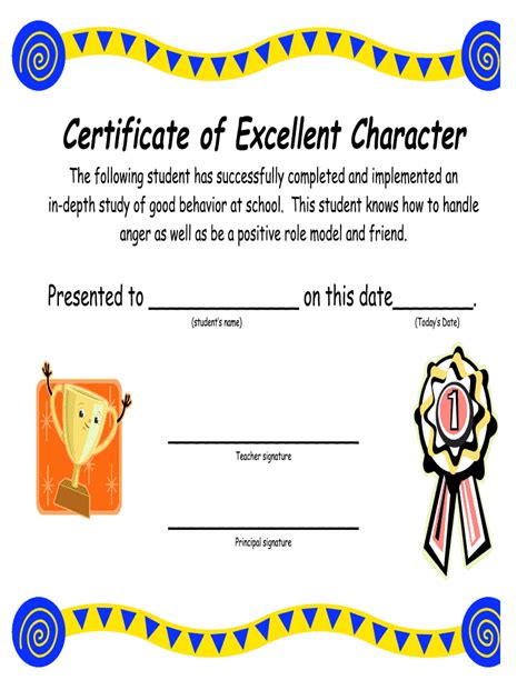 5 Ways To Create Editable Character Award Certificate Template