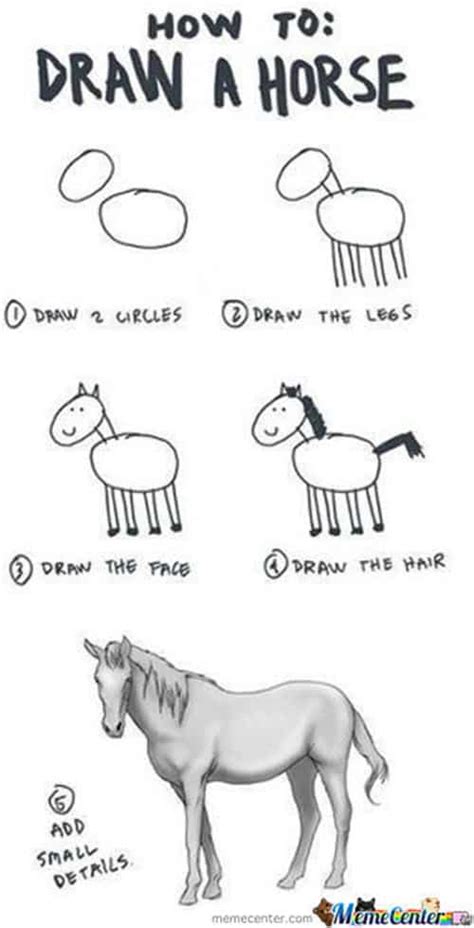 5 Ways To Create Funny Horse Drawing Meme Templates