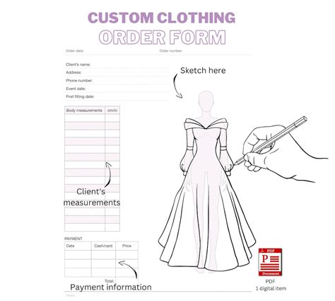 5 Ways To Customize Clothing Order Form Template Google Docs