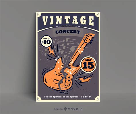 5 Ways To Design A Vintage Concert Poster Template