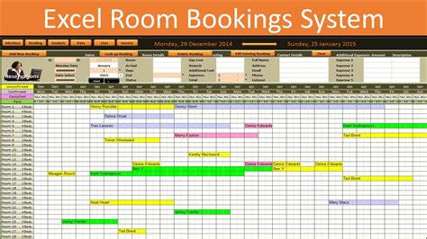 5 Ways To Optimize Room Booking With Excel Templates