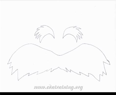 5 Ways To Rock Lorax Mustache And Eyebrows Template