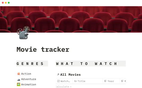 5 Ways To Track Movies With Notion Template