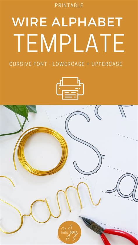 5 Ways To Use Alphabet Wire Letters Template