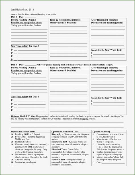 5 Ways To Use Jan Richardson Lesson Plan Template