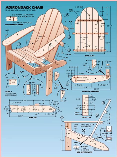 6 Adirondack Chair Templates And Plans To Diy