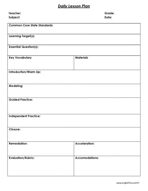 6 Essential Wilson Lesson Plan Template Tips