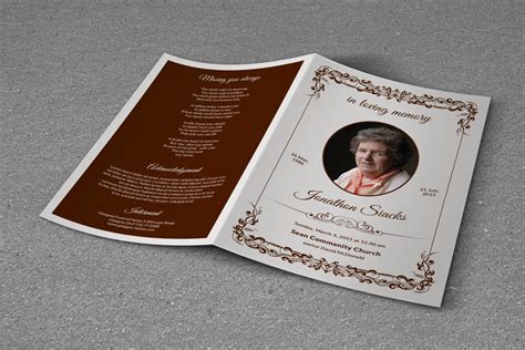 6 Free Funeral Program Templates To Download