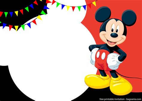 6 Free Mickey Mouse Invitation Templates