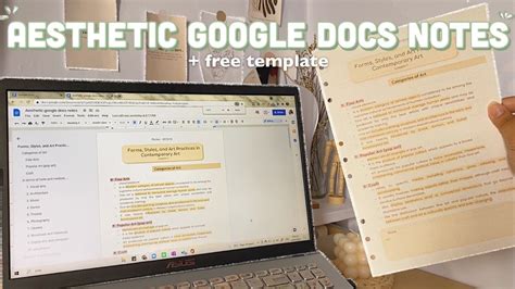 7 Aesthetic Google Docs Notes Templates