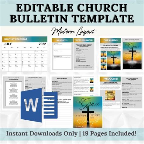 7 Church Bulletin Templates In Microsoft Word