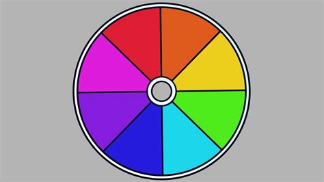 7 Color Wheel Art Challenge Templates