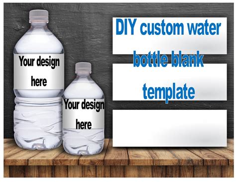 7 Customizable Mini Water Bottle Label Templates