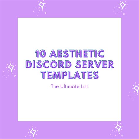 7 Discord Server Aesthetic Templates To Copy