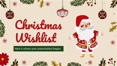 7 Essential Christmas Wish List Slide Templates