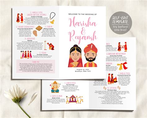 7 Essential Elements Of A Hindu Wedding Program Template