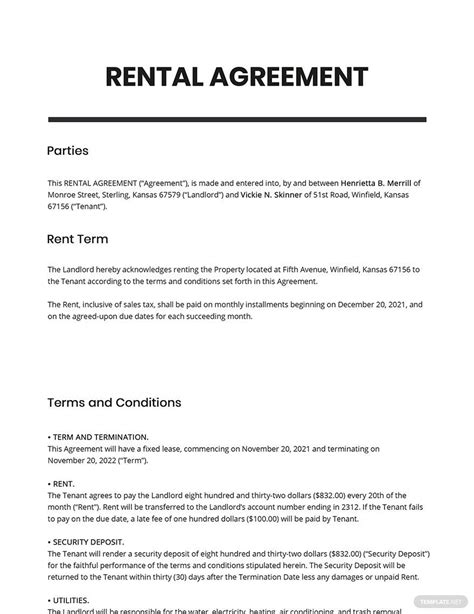 7 Essential Google Docs Rental Agreement Templates