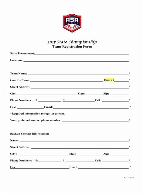 7 Essential Soccer Registration Form Templates In Word