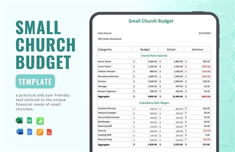 7 Essential Steps To Create A Church Budget Template