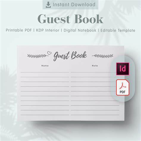 7 Essentials To Include In Your Guest Book Template