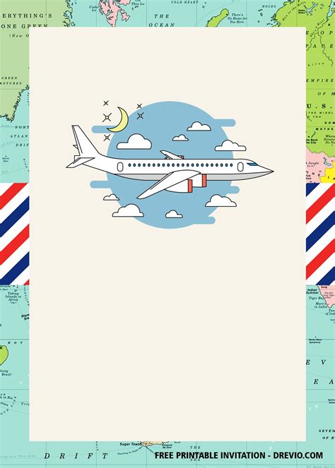 7 Free Airplane Invitation Templates To Download