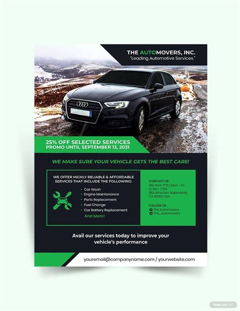 7 Free Automotive Flyer Templates