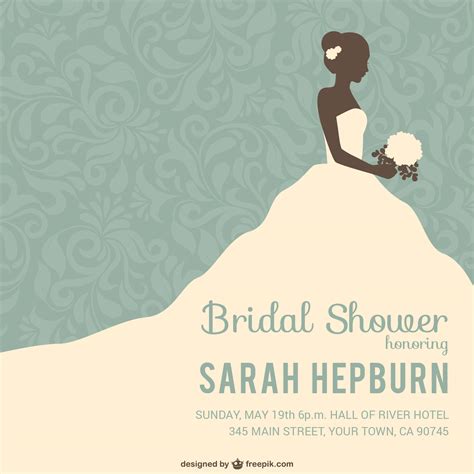 7 Free Bridal Shower Invitations Templates