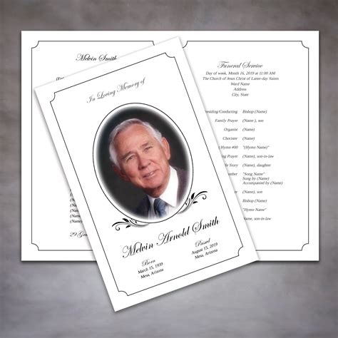 7 Free Funeral Program Templates In Word