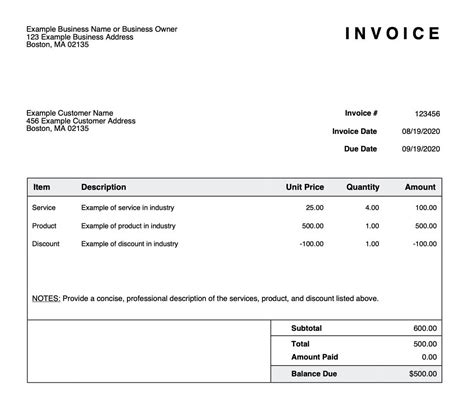 7 Free Invoice Templates By Skynova