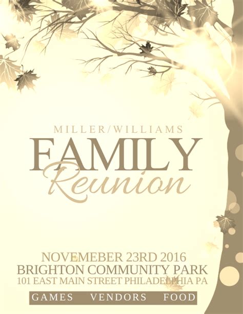 7 Free Microsoft Word Family Reunion Templates