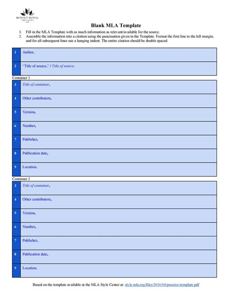 7 Free Mla Format Templates To Simplify Your Writing