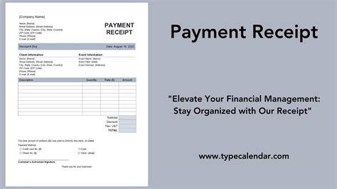 7 Free Payment Receipt Templates Excel