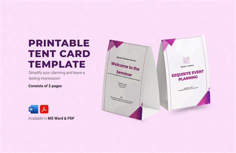 7 Free Tent Card Templates To Boost Your Brand