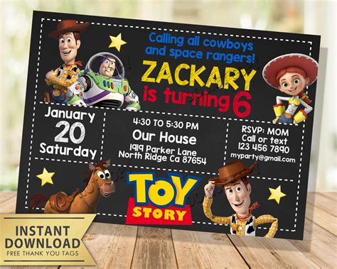 7 Free Toy Story Invite Templates Youll Love