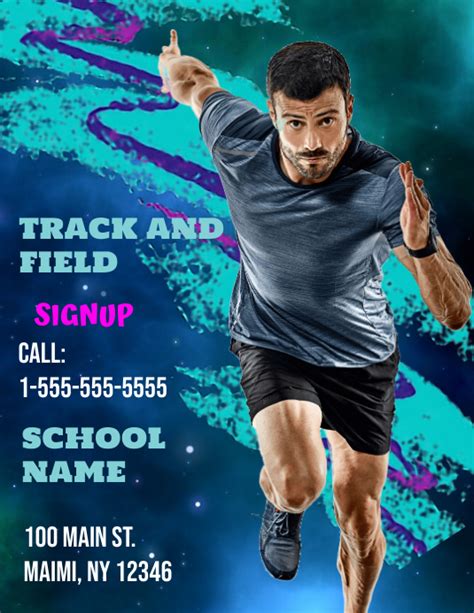 7 Free Track And Field Flyer Templates