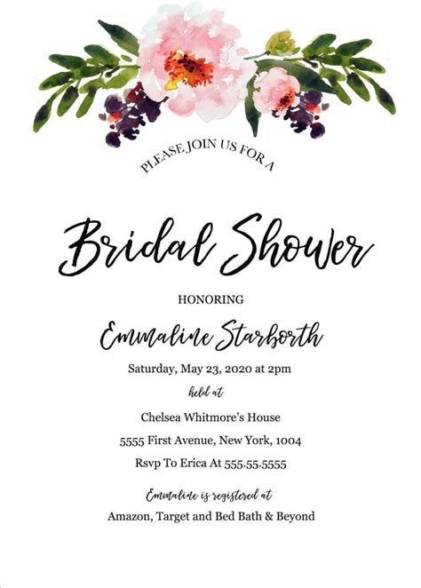 7 Free Wedding Shower Invite Templates To Inspire You